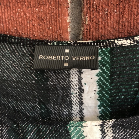 Roberto Verino green plaid top-size- 14 - Picture 6 of 15